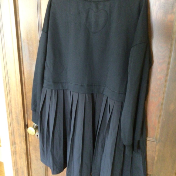 The Chloe Sweatshirt Dress in Black Pepper Sz S NWT - Picture 9 of 10